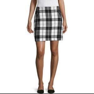 Stylus Plaid Flannel Mini Skirt